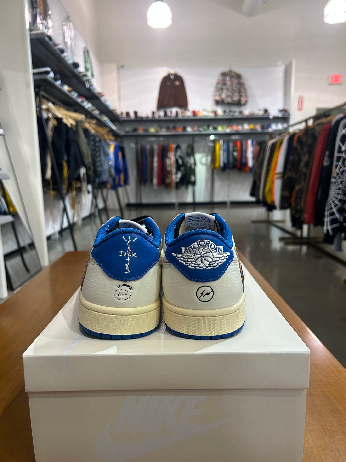 Air Jordan 1 Low Travis Scott Fragment Military Blue