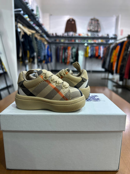Burberry Kids Cambridge Check Cotton Sneakers