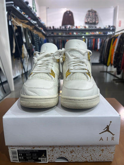 PREOWNED Air Jordan 4 Metallic Gold