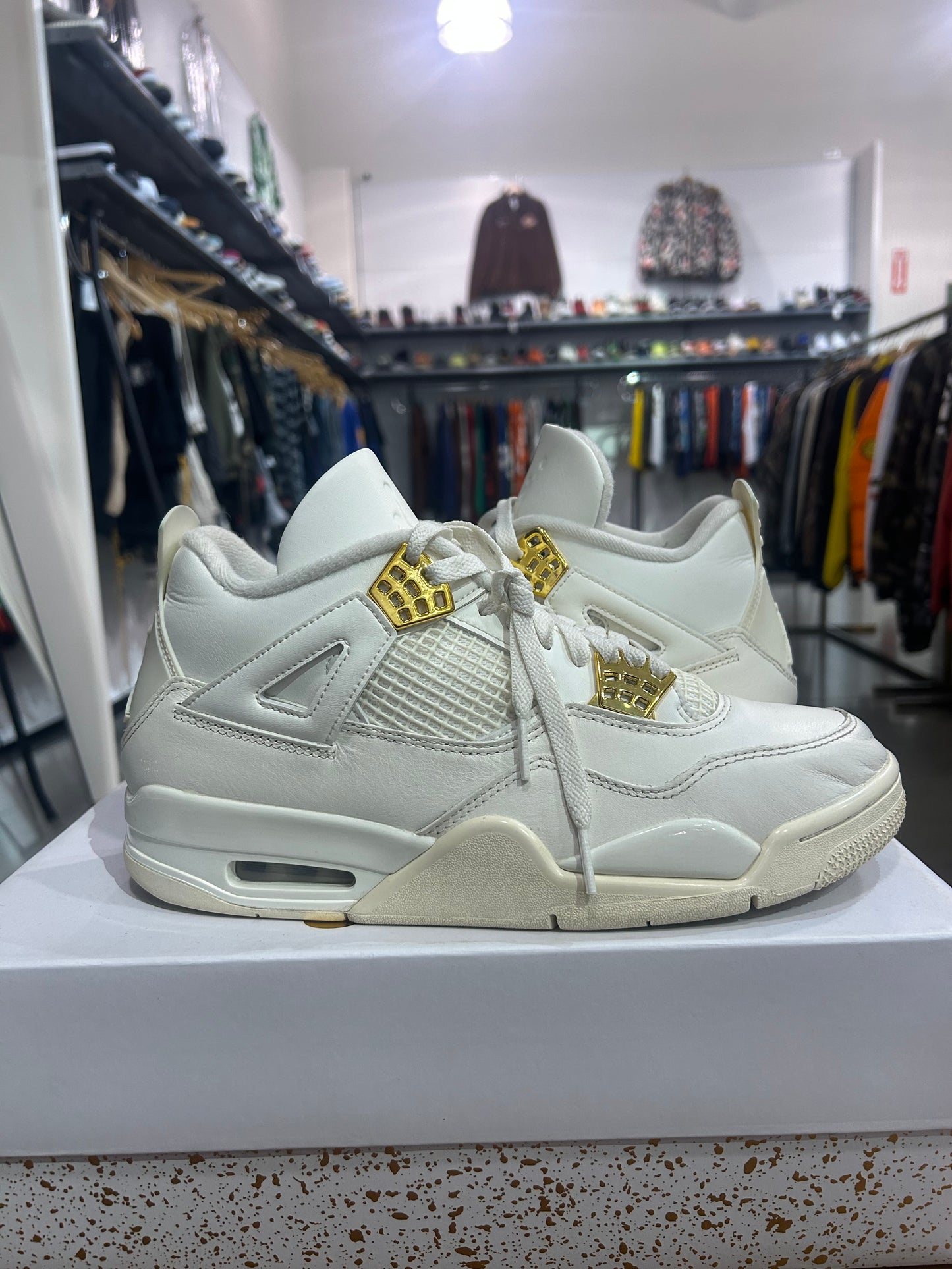 PREOWNED Air Jordan 4 Metallic Gold