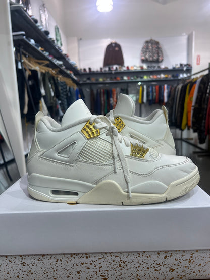 PREOWNED Air Jordan 4 Metallic Gold