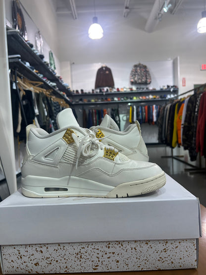 PREOWNED Air Jordan 4 Metallic Gold
