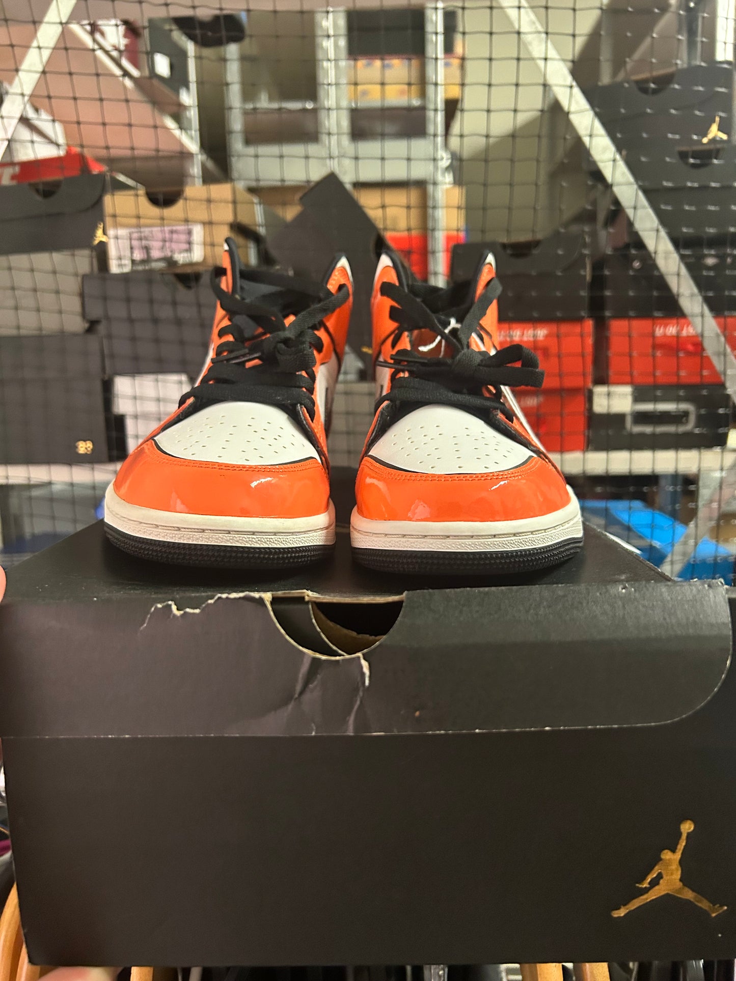 PREOWNED Air Jordan 1 Mid Turf Orange
