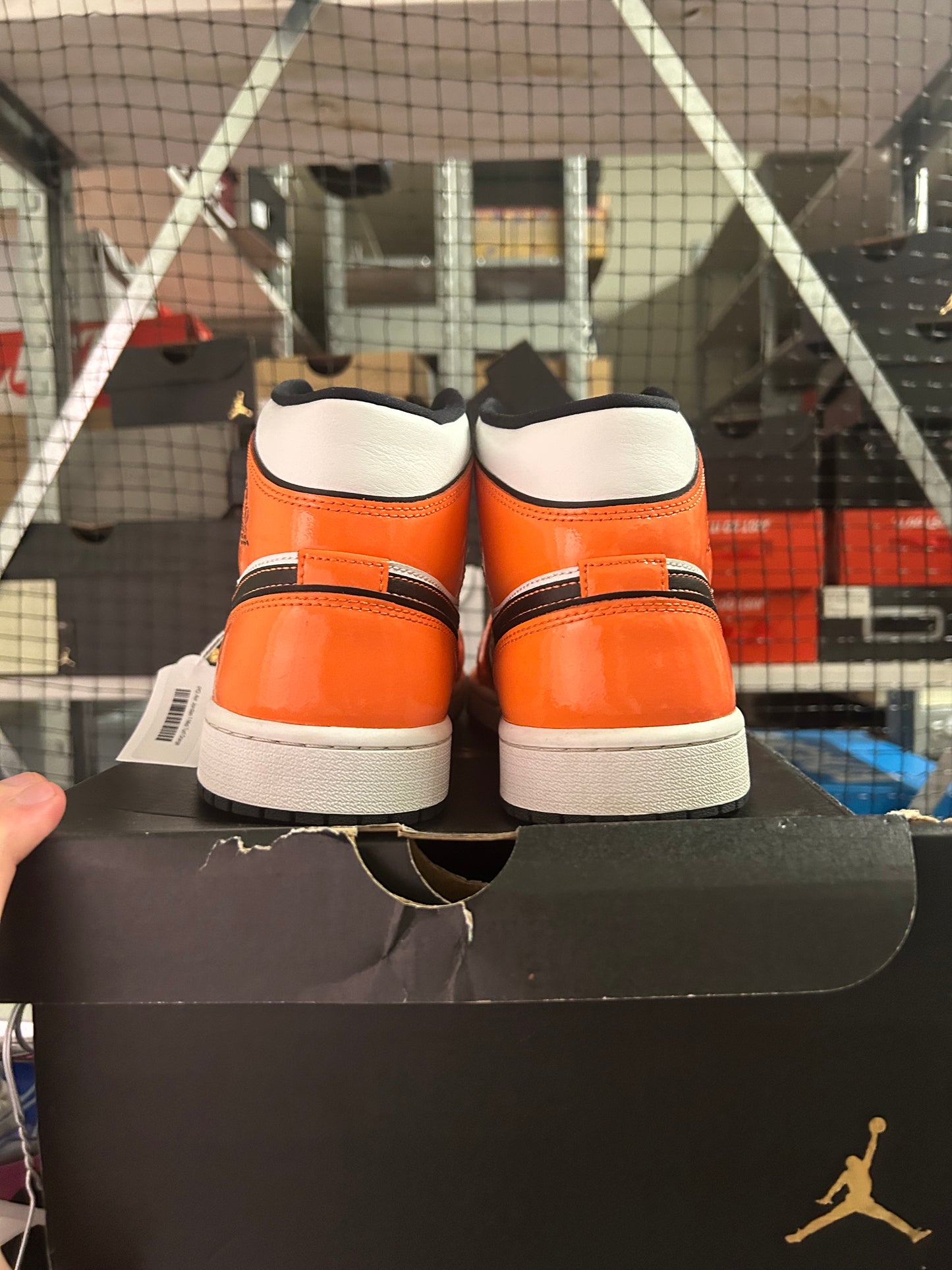 PREOWNED Air Jordan 1 Mid Turf Orange