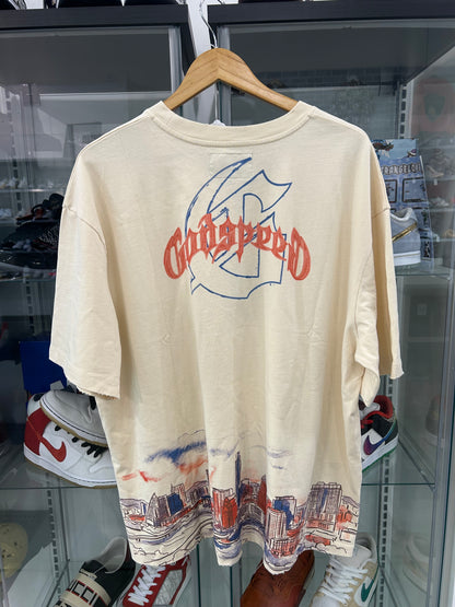 Preowned Godspeed Texas Skyline Tee Cream