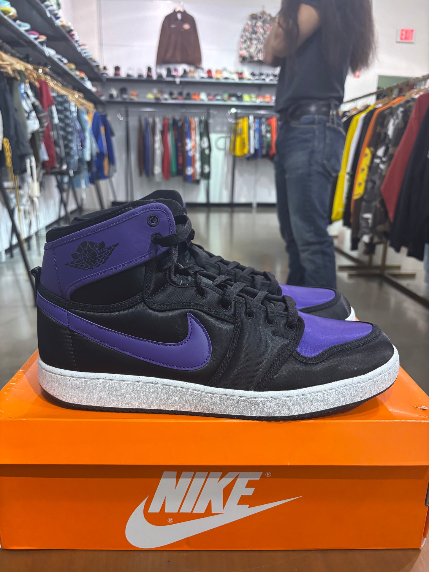 Preowned Air Jordan 1 AJKO Field Purple Satin