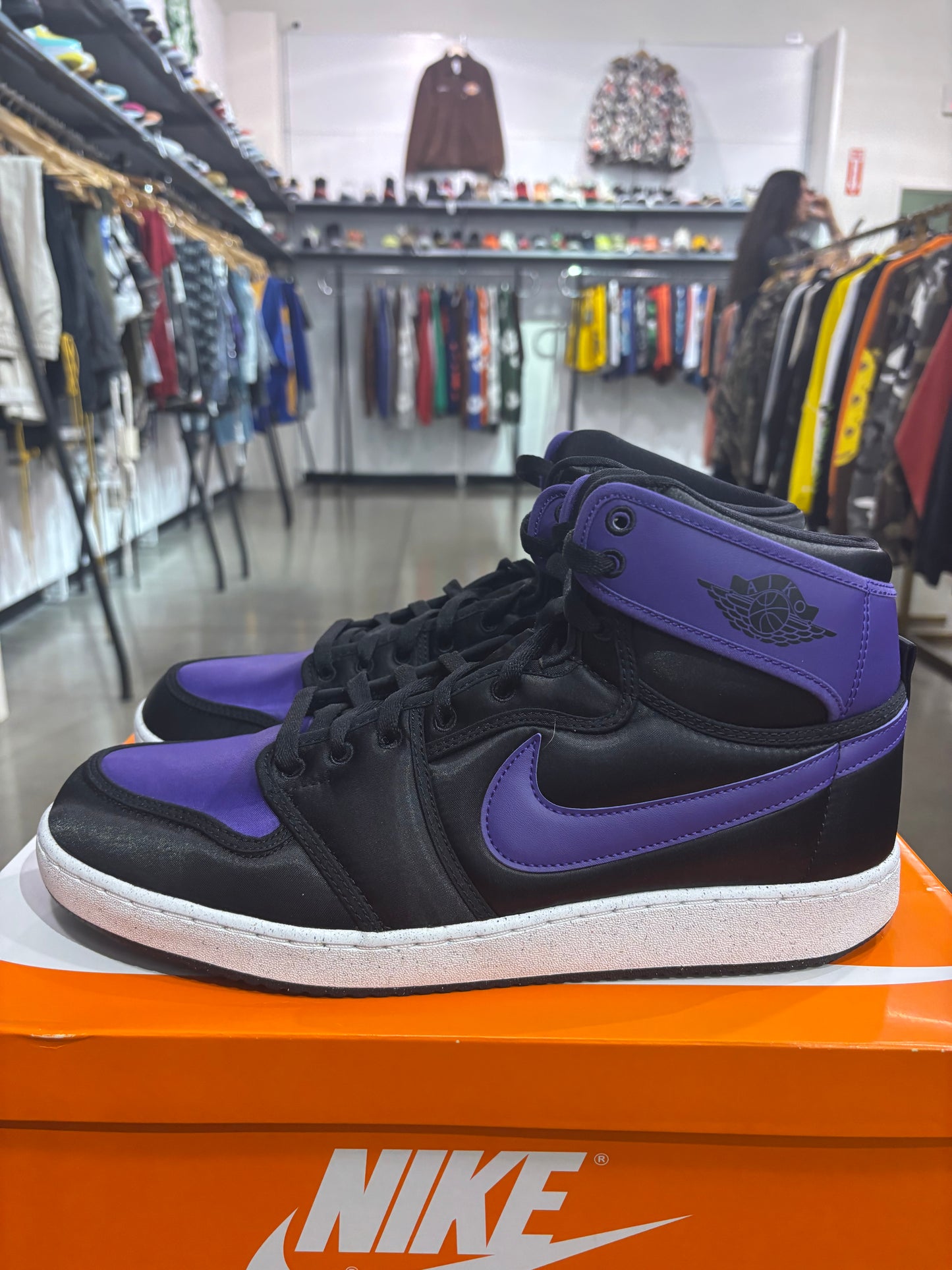 Preowned Air Jordan 1 AJKO Field Purple Satin