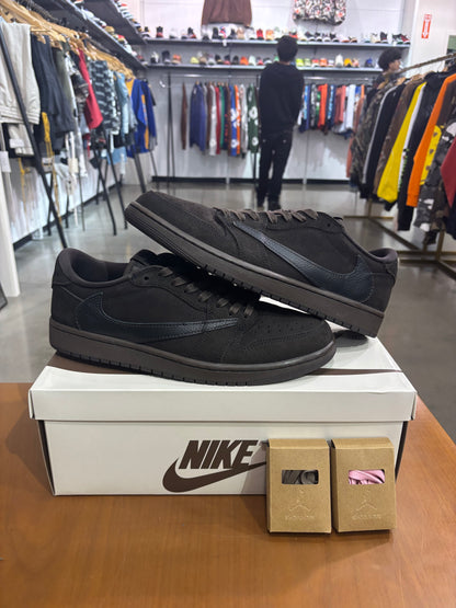 Preowned Air Jordan 1 Low Travis Scott Velvet Brown