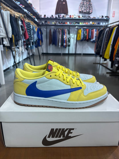 Preowned Travis Scott Air Jordan 1 Low Canary