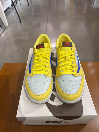 Preowned Travis Scott Air Jordan 1 Low Canary