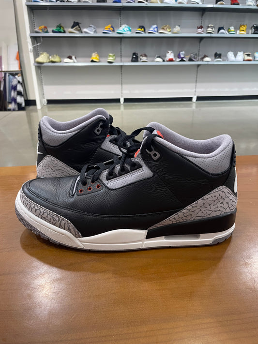Preowned Air Jordan 3 Black Cement Reimagined