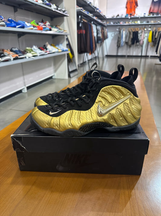 Preowned Nike Foamposite Pro Metallic Gold