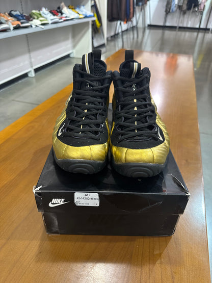 Preowned Nike Foamposite Pro Metallic Gold