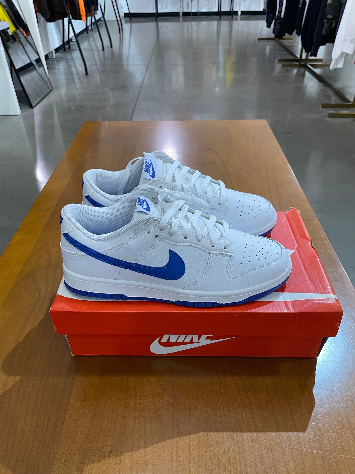 Nike Dunk Low White Hyper Royal