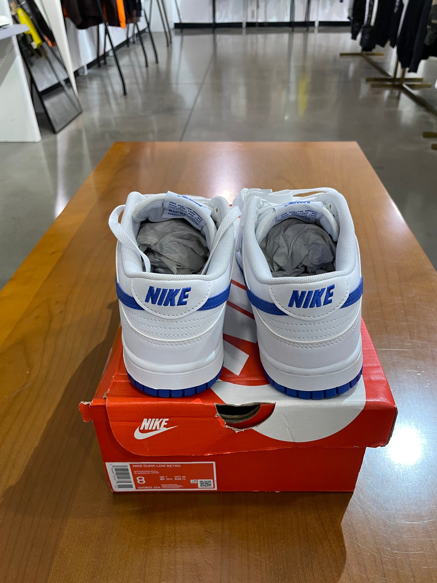 Nike Dunk Low White Hyper Royal