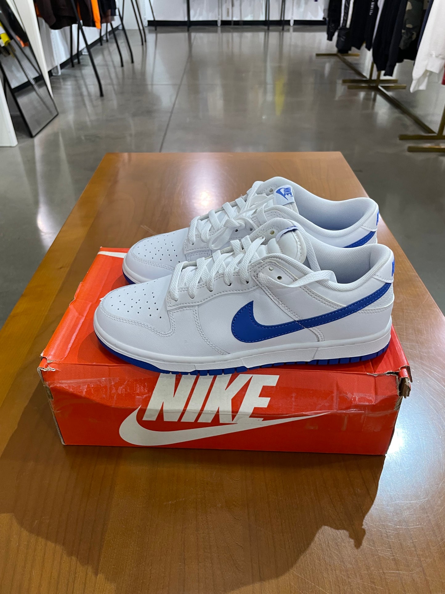 Nike Dunk Low White Hyper Royal
