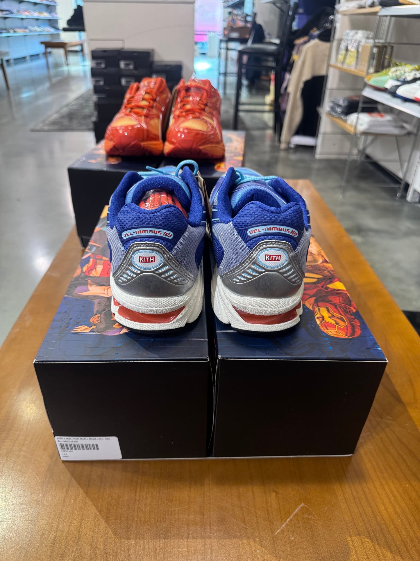 Kith Asics Gel Nimbus 11.1 Iron Man Vs Mega Man  Double Box