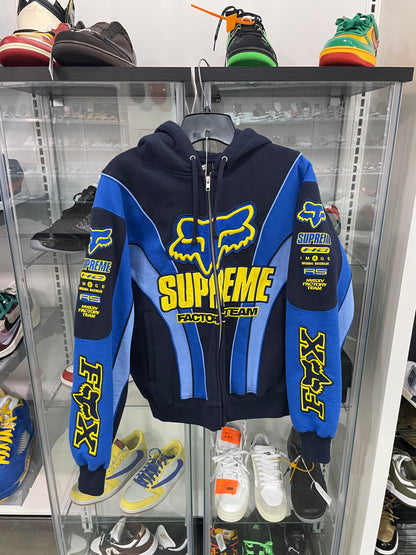 PO Supreme Fox Racing Hoodie Blue