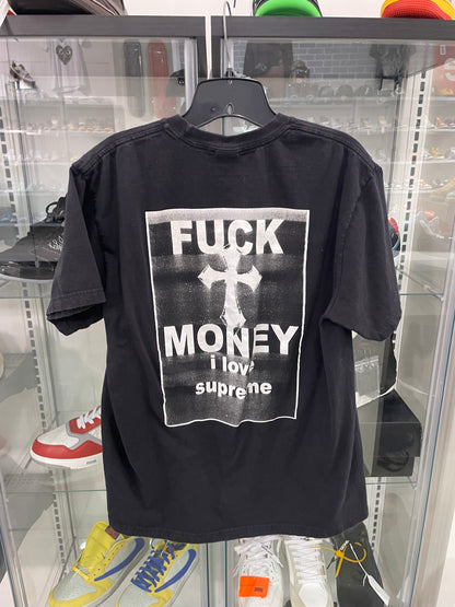 PO Supreme Fuck Money Tee Black