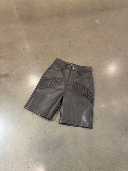 Bottega Desires Leather Shorts