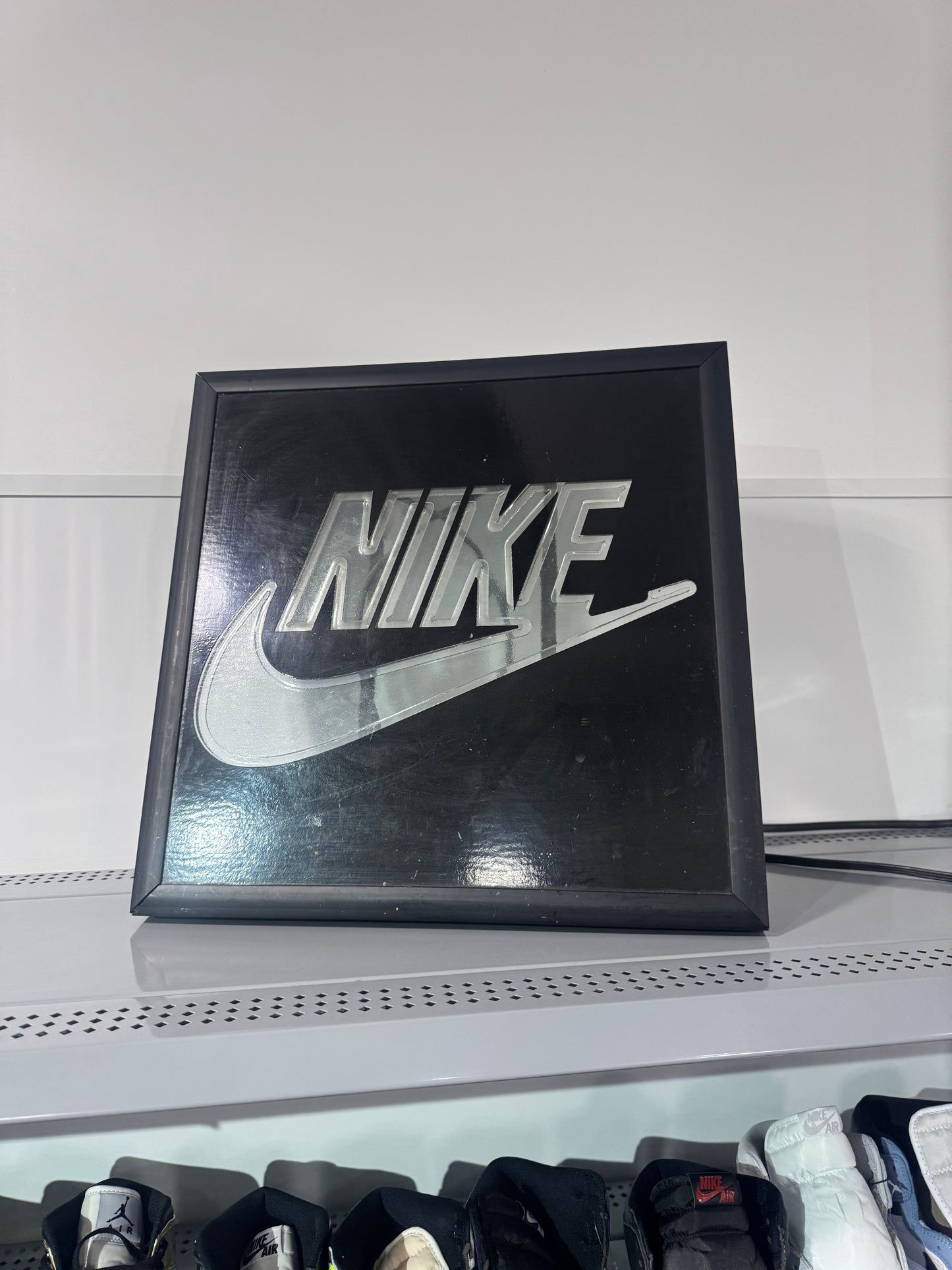 Nike Neon Sign Store Window Vintage Advertisement
