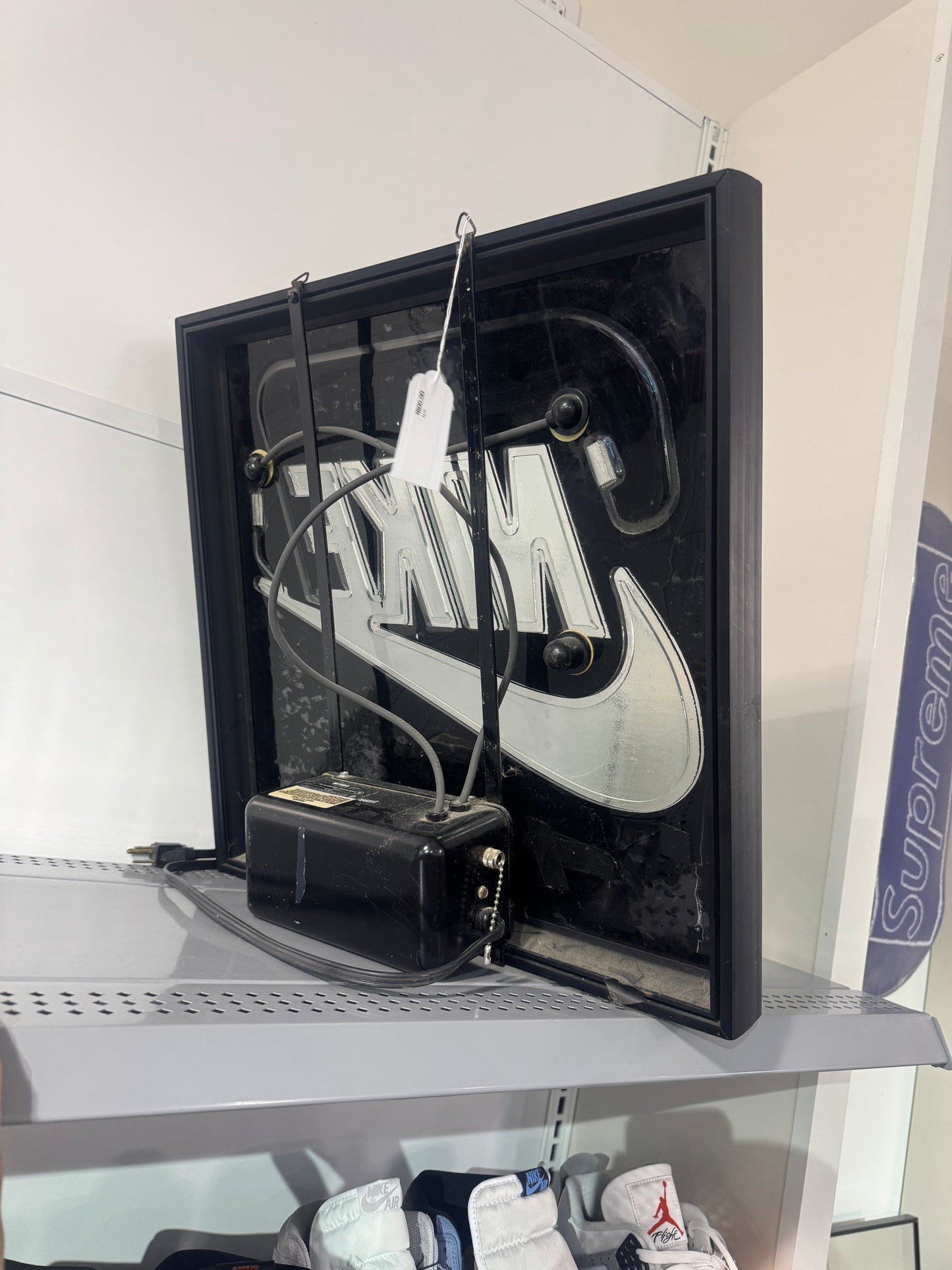 Nike Neon Sign Store Window Vintage Advertisement