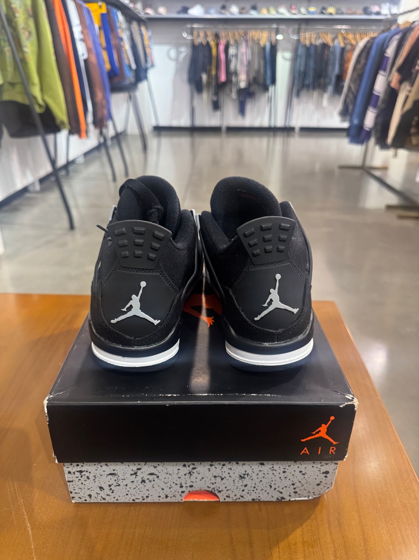 Air Jordan 4 Black Canvas