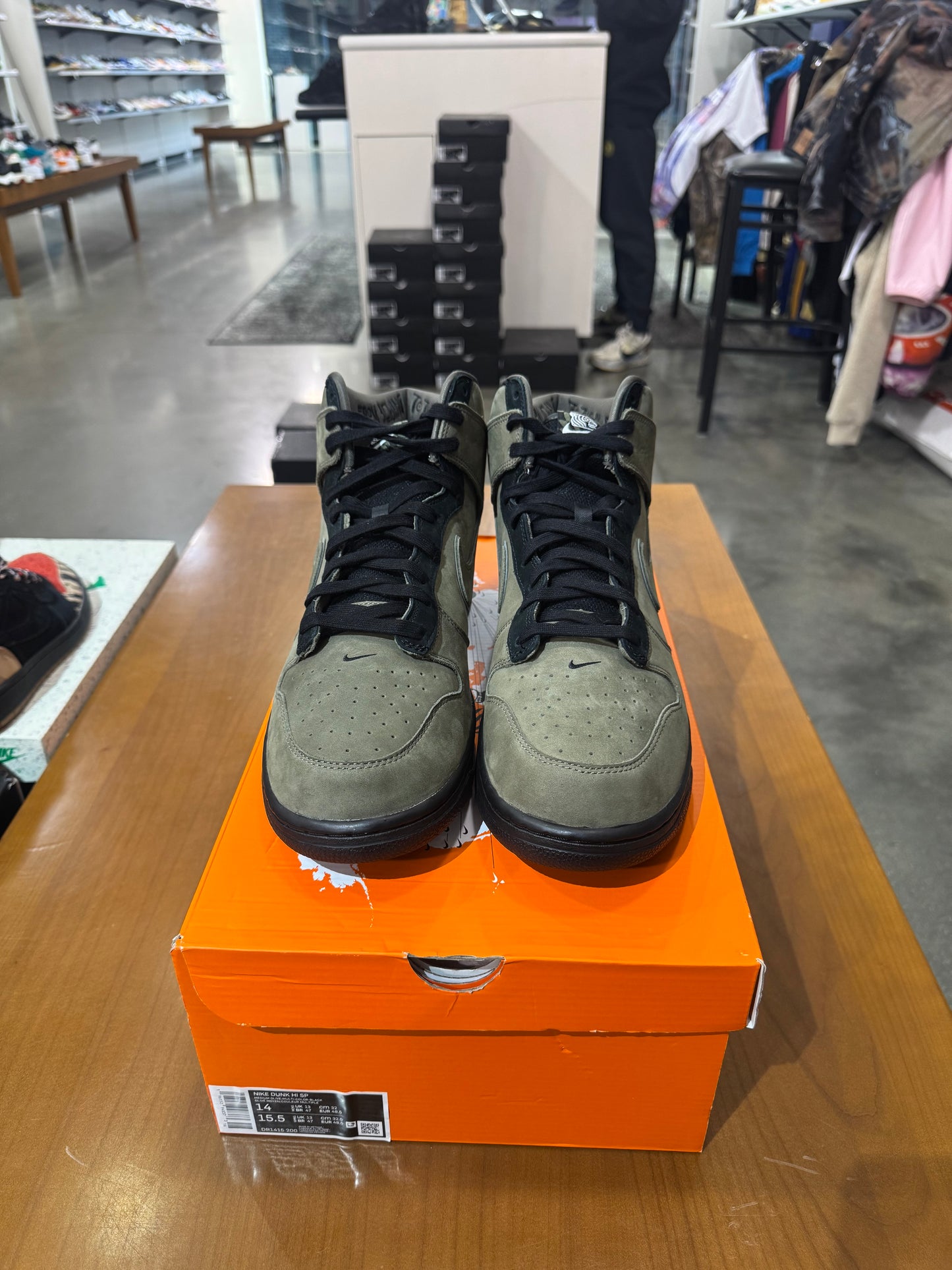 Preowned Nike Dunk High Soulgoods Olive