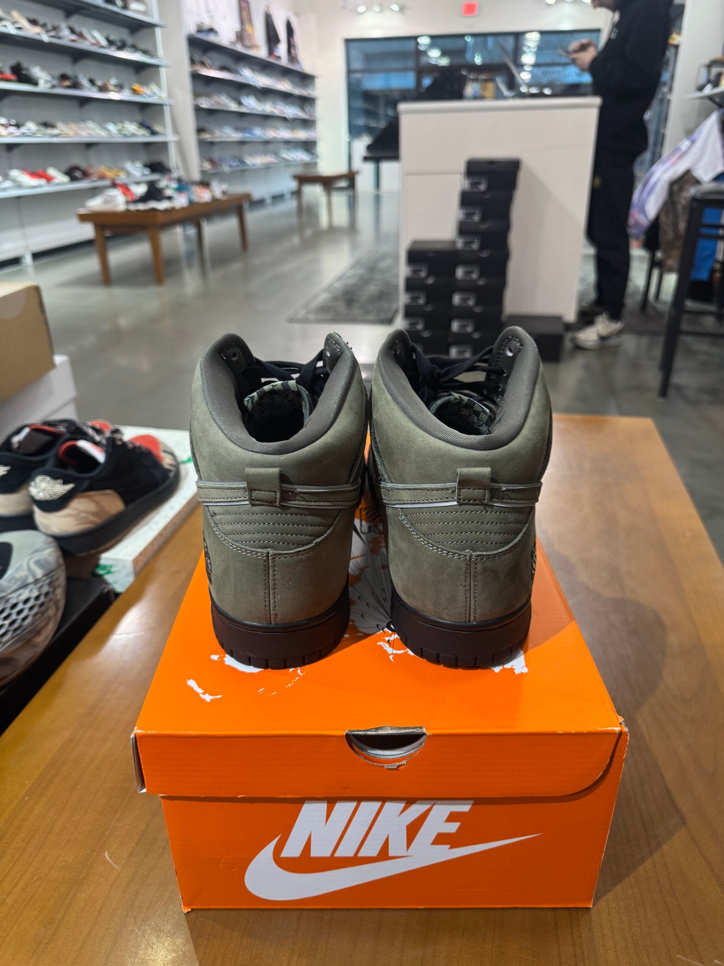 Preowned Nike Dunk High Soulgoods Olive