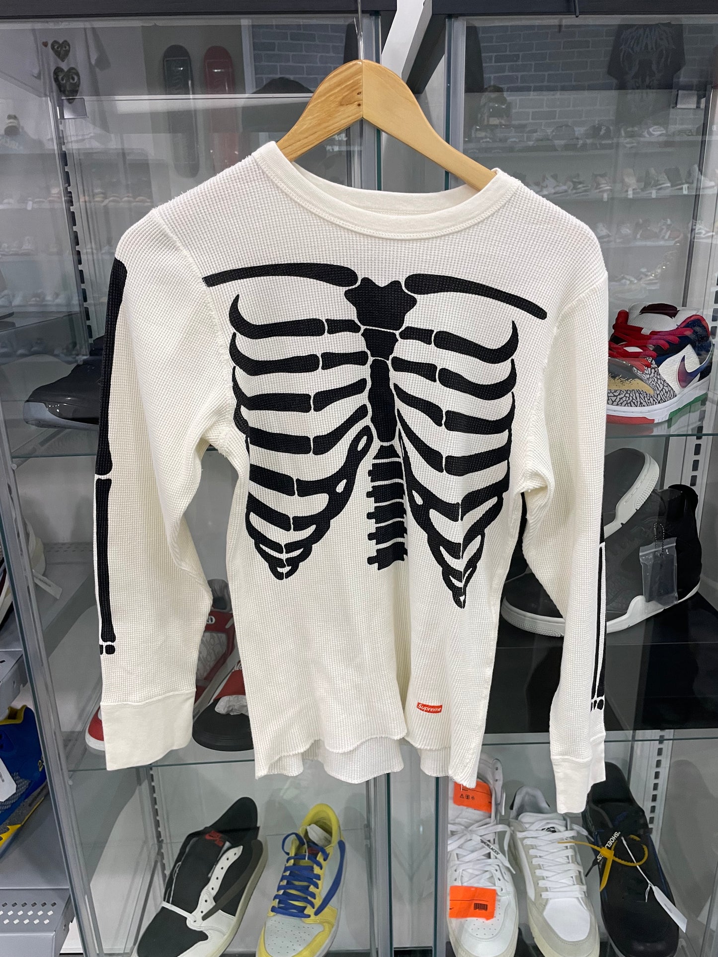 Preowned Supreme Hanes Bones Thermal Crew