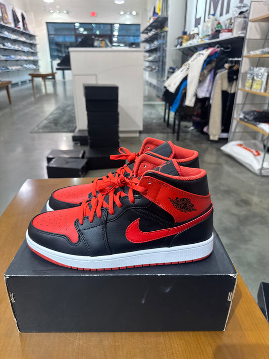 Preowned Air Jordan 1 Mid Alternate Bred