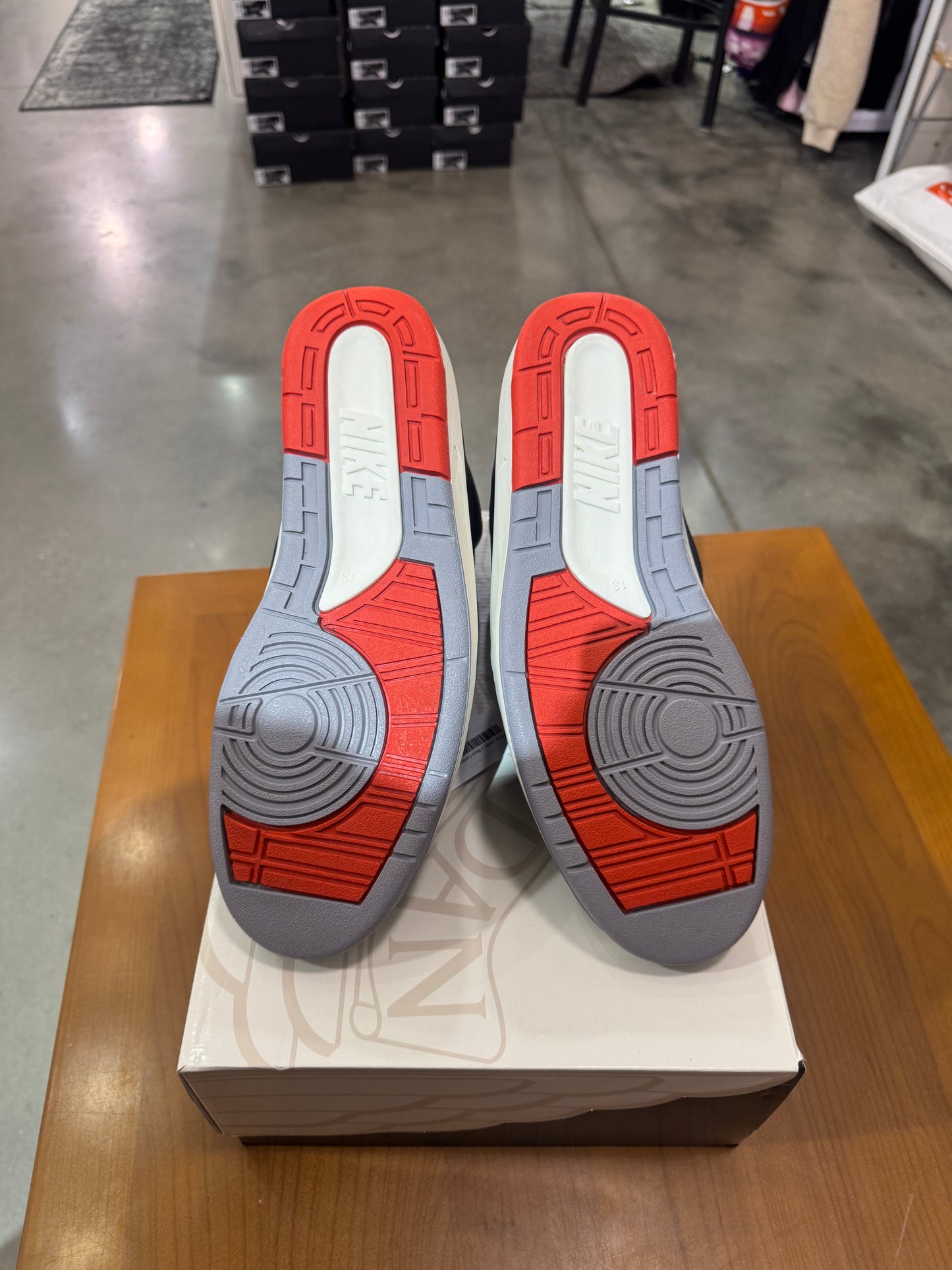 Preowned Air Jordan 2 Black Cement