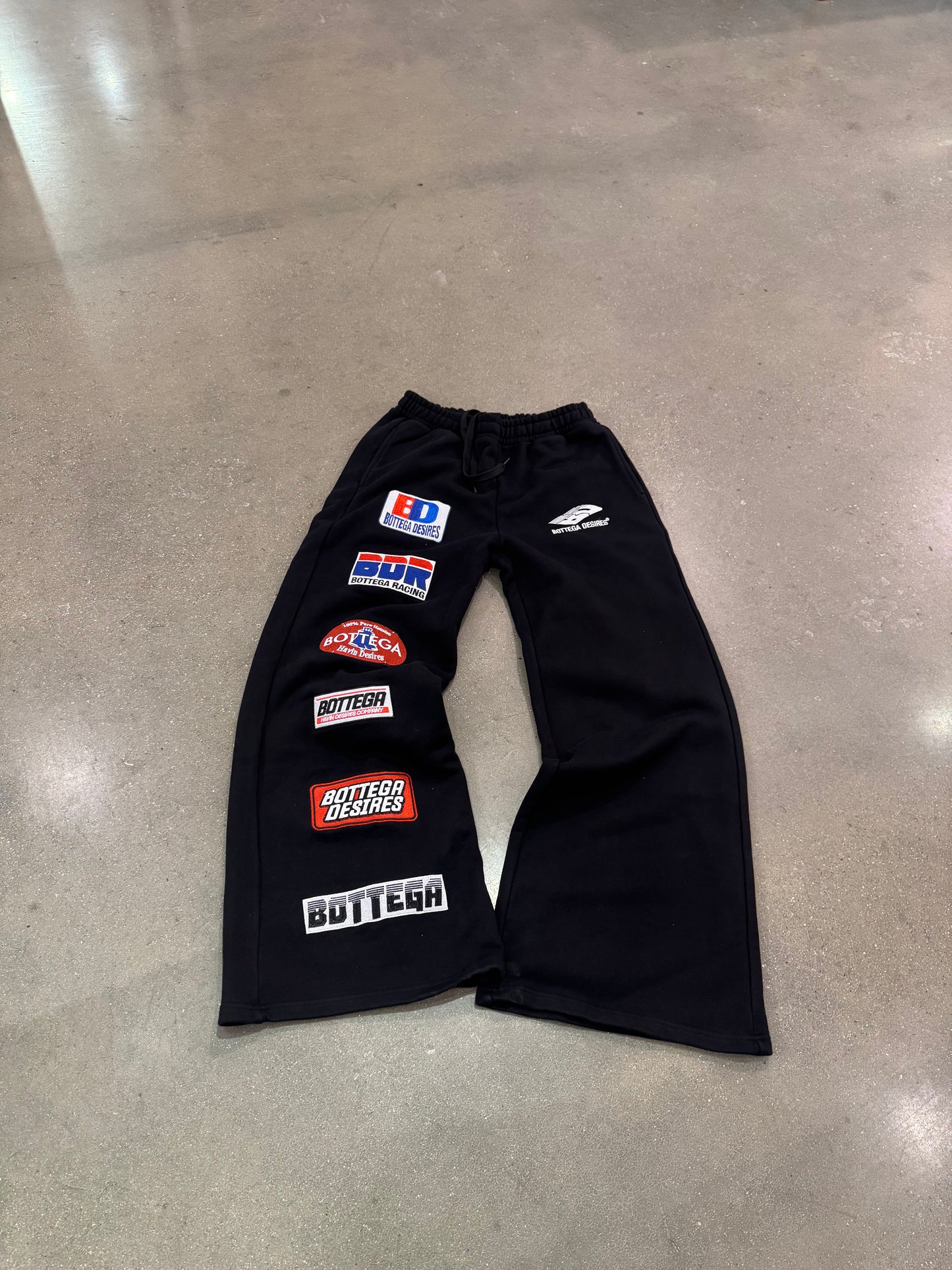 Bottega Desires PATCHES SWEATPANTS Black