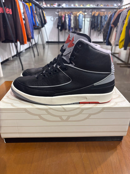 Preowned Air Jordan 2 Black Cement