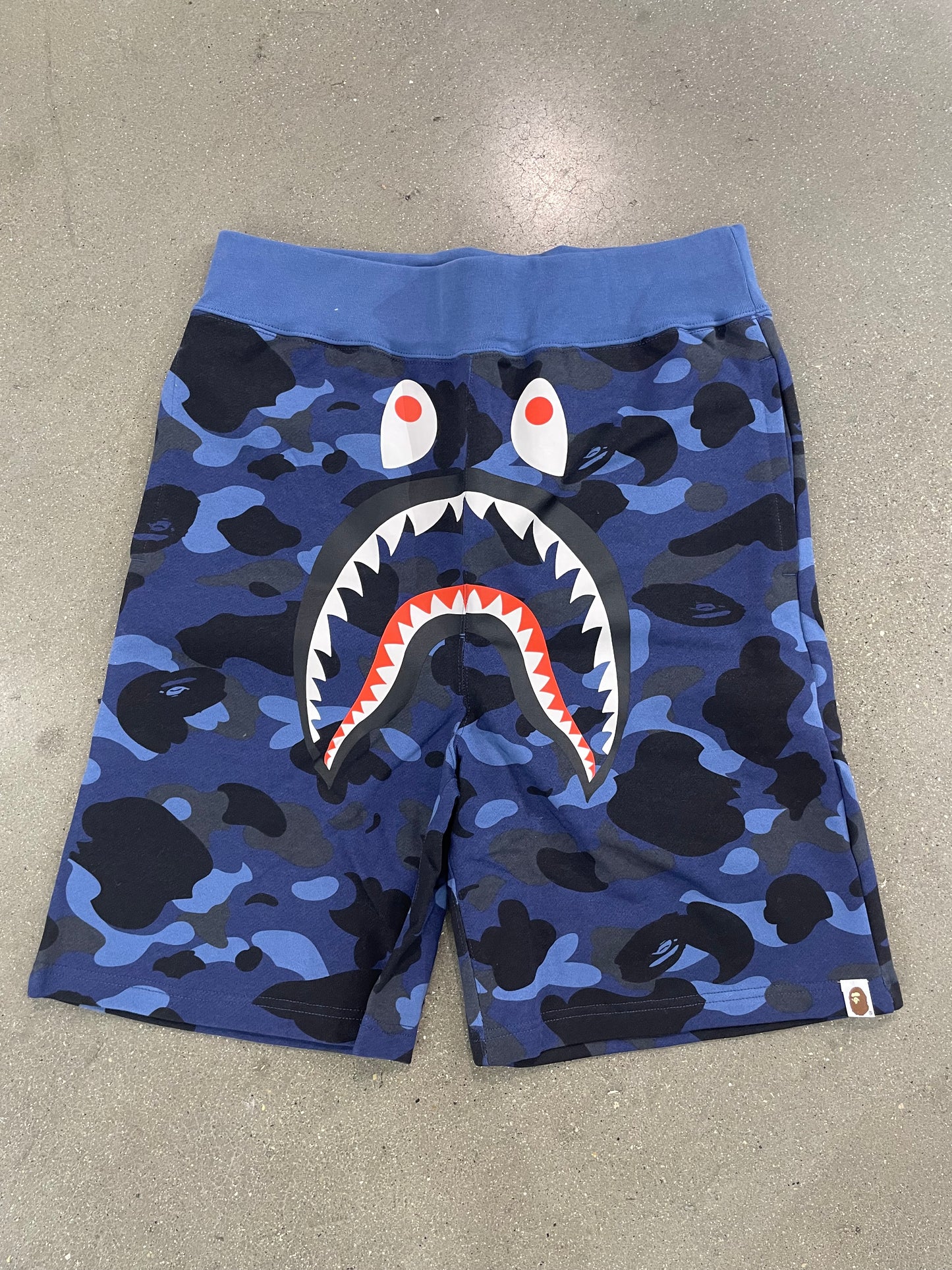 Bape Camo Shorts Blue