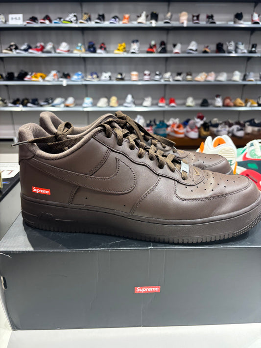 Preowned Supreme Air Force 1 Baroque Brown