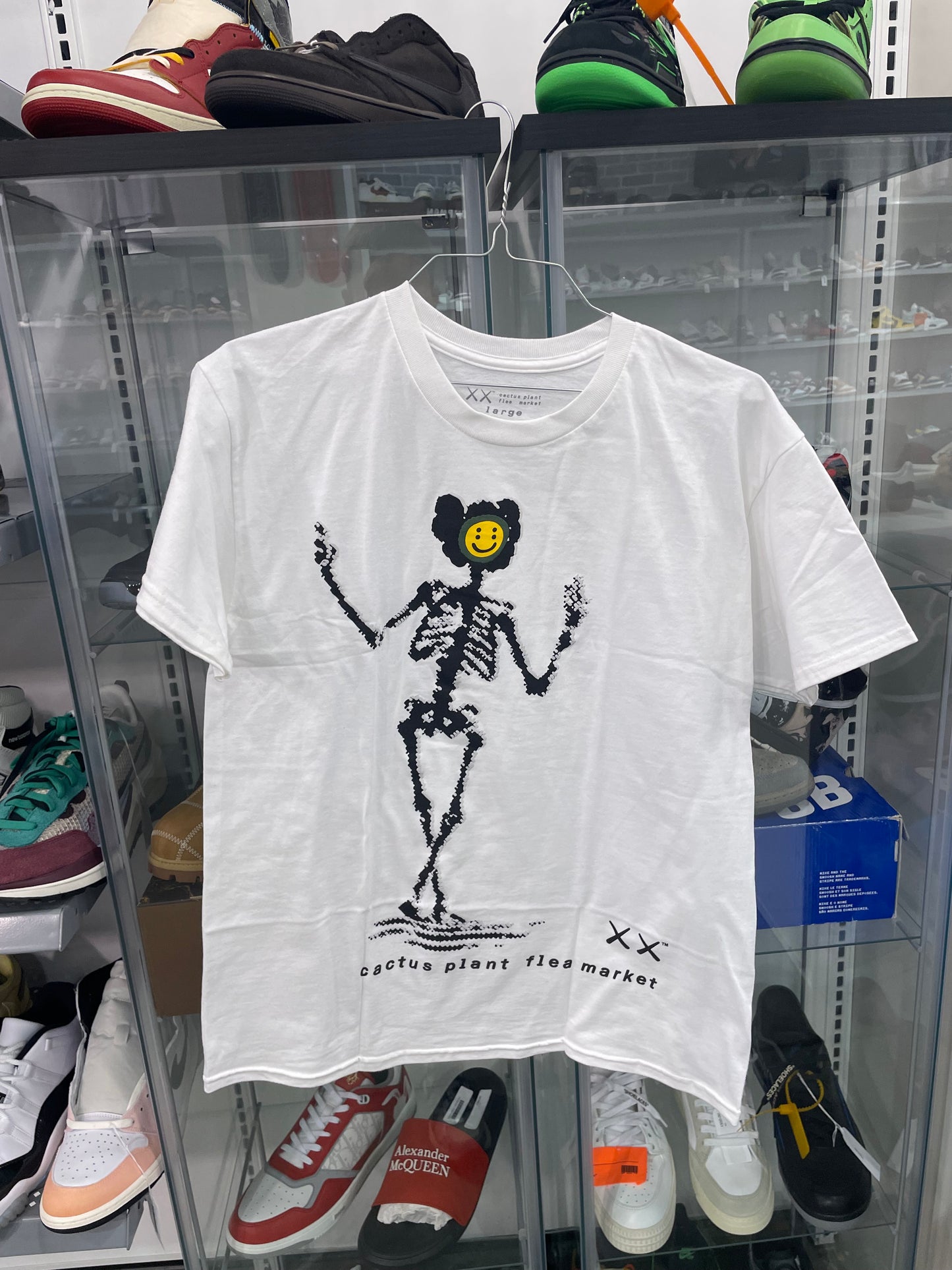 Kaws Cactus Plant Flea Market Tee White