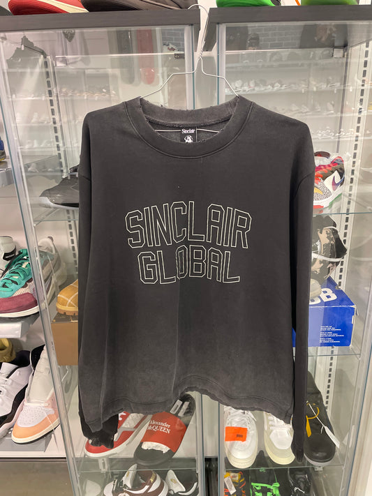 Sinclair Distressed Crewneck Black
