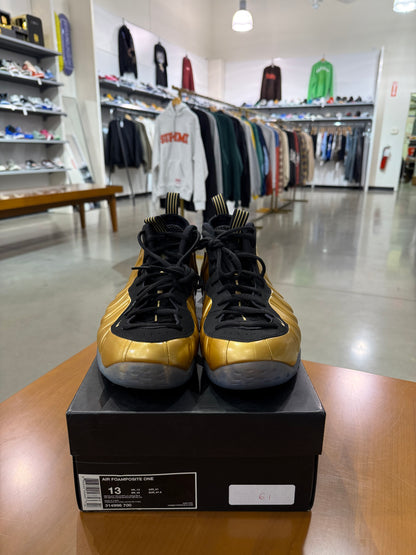 Preowned Foamposite Metallic Gold