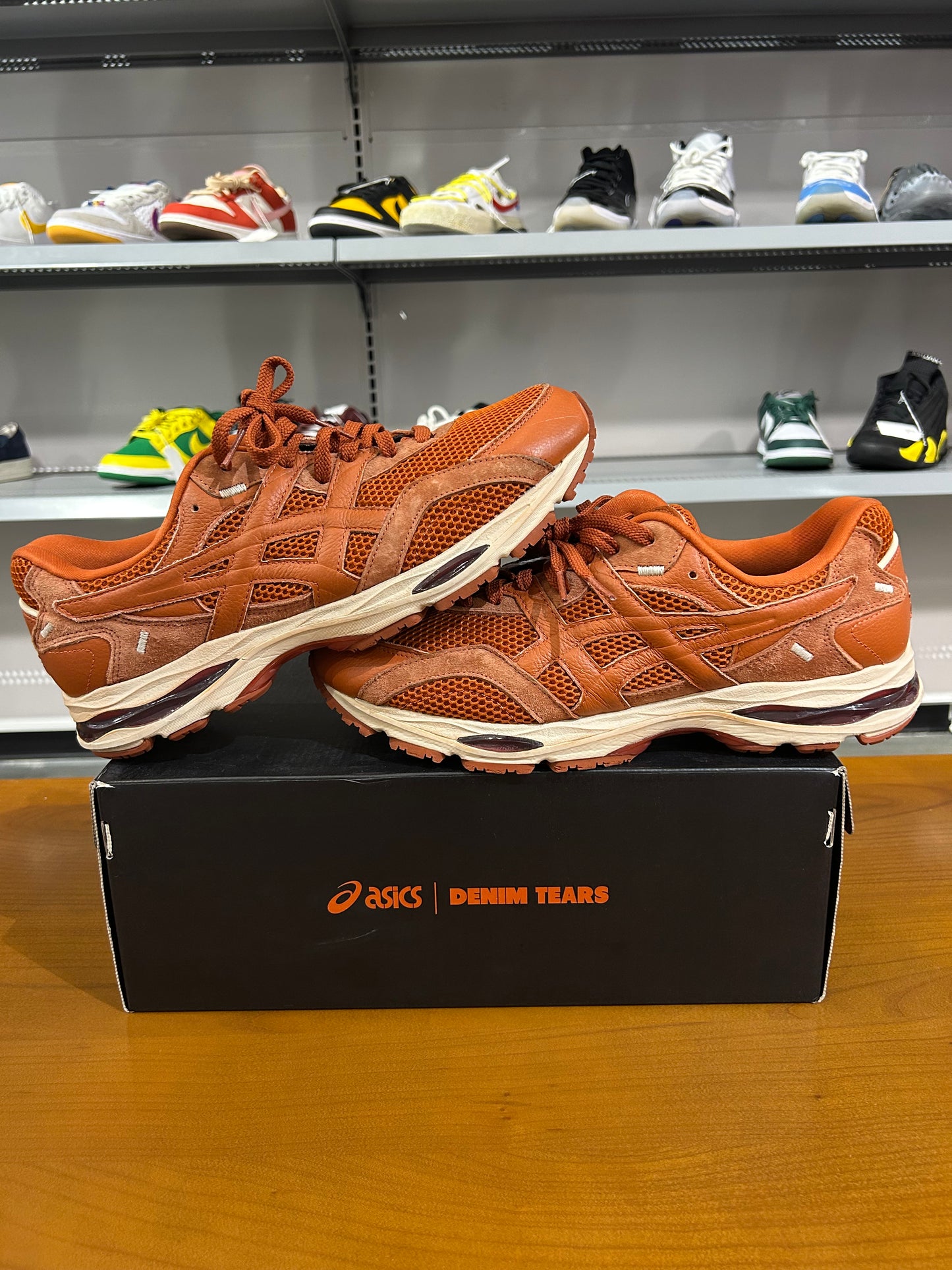 Preowned Denim Tears Asics Gel-MC Plus Red Clay