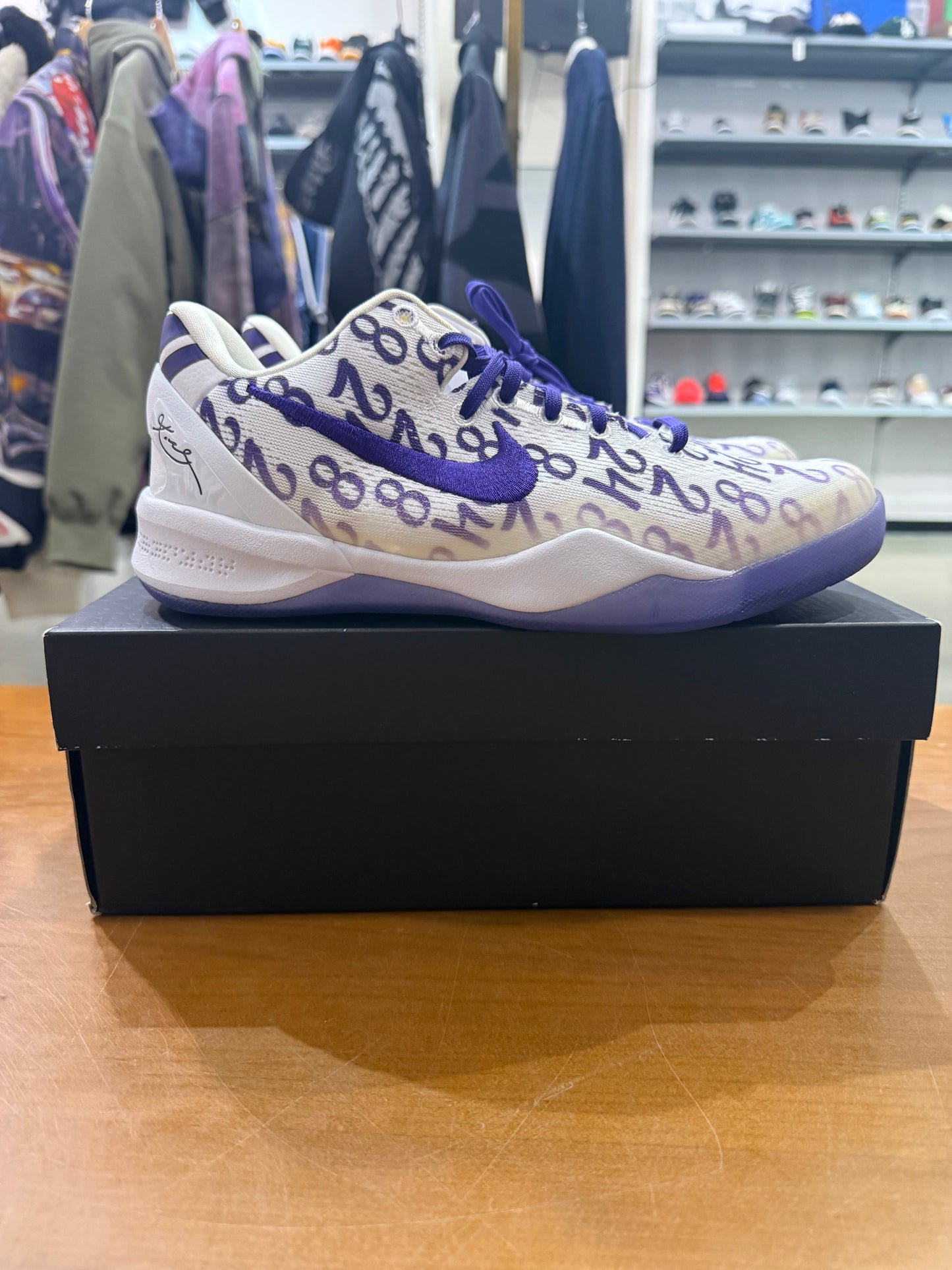 Preowned Kobe 8 Court Purple
