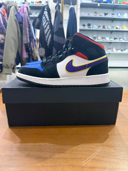 Preowned Air Jordan 1 Mid Lakers Top 3