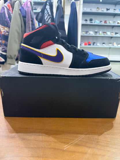 Preowned Air Jordan 1 Mid Lakers Top 3