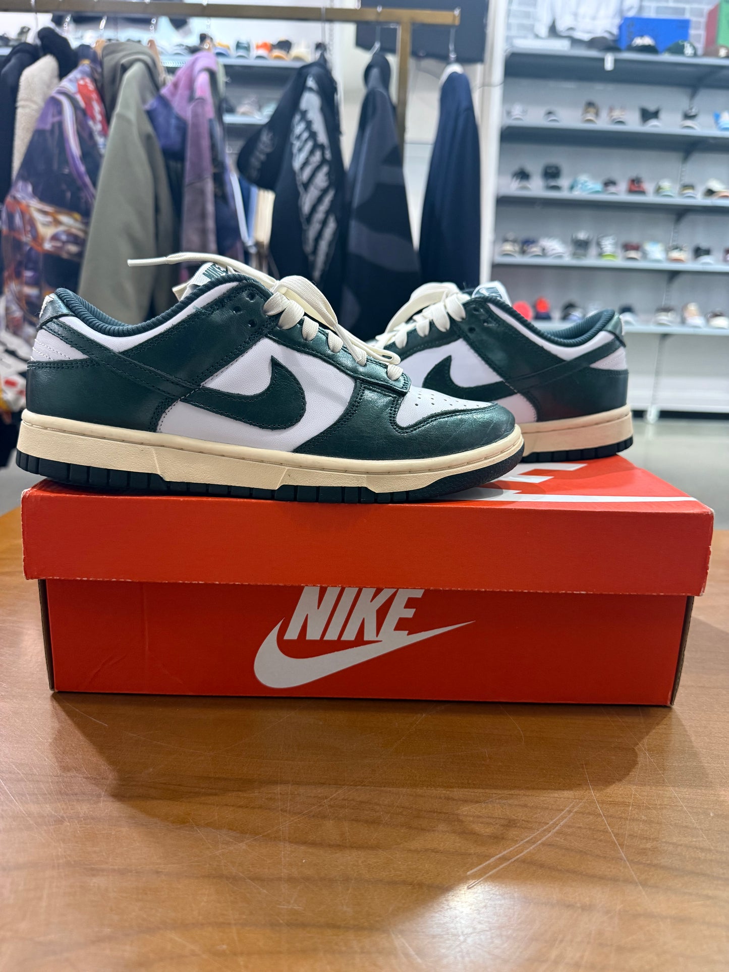 Preowned Nike Dunk Low Vintage Green