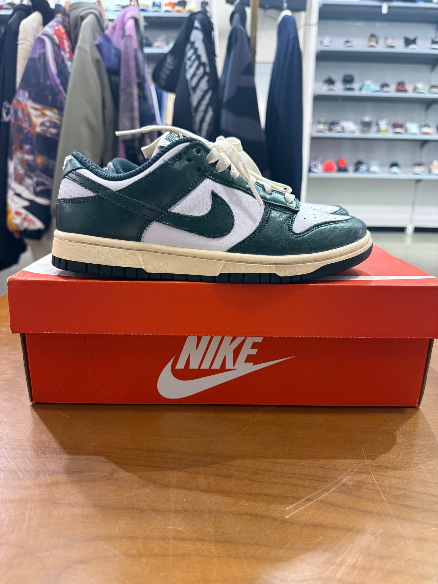 Preowned Nike Dunk Low Vintage Green