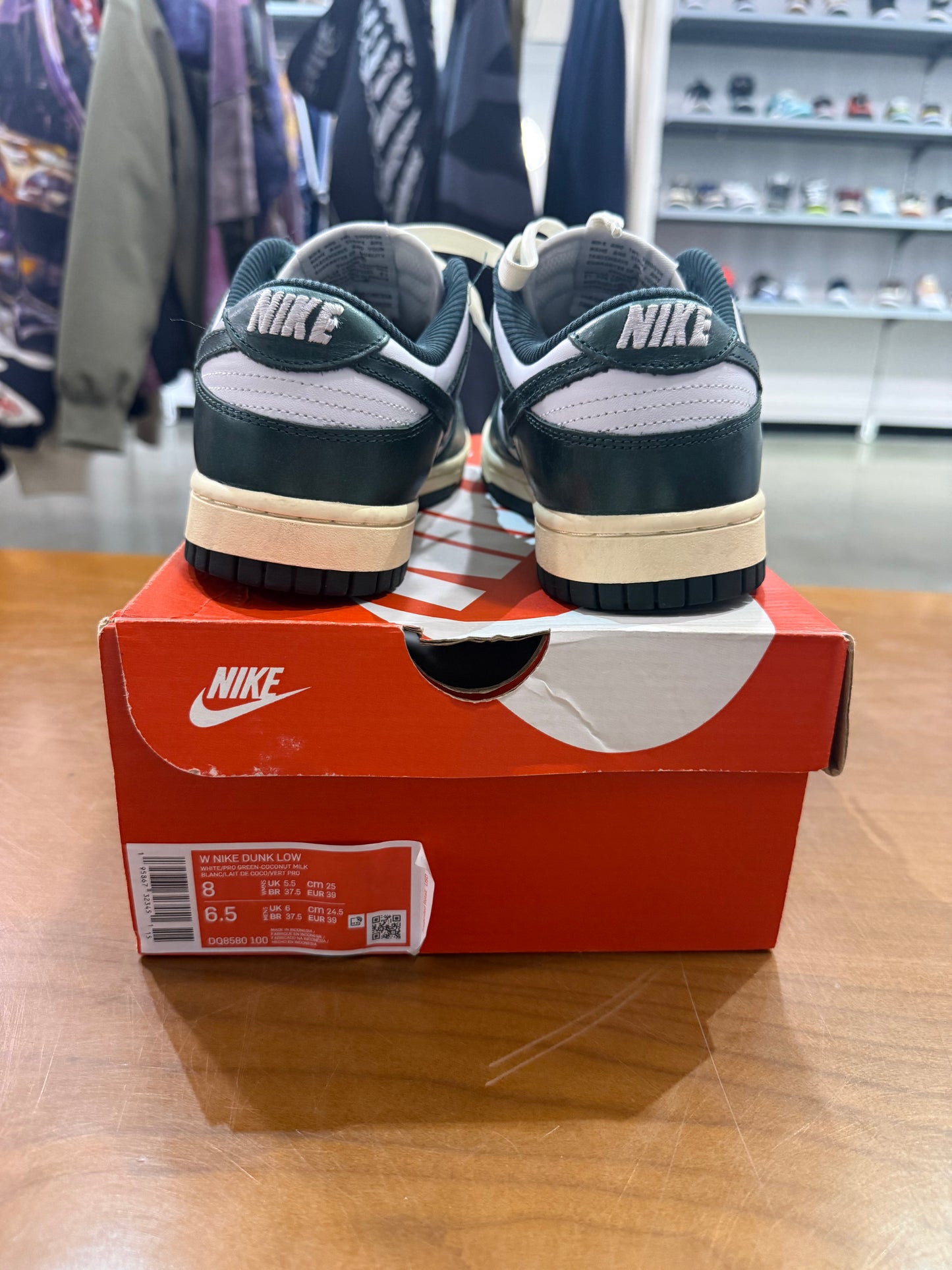 Preowned Nike Dunk Low Vintage Green