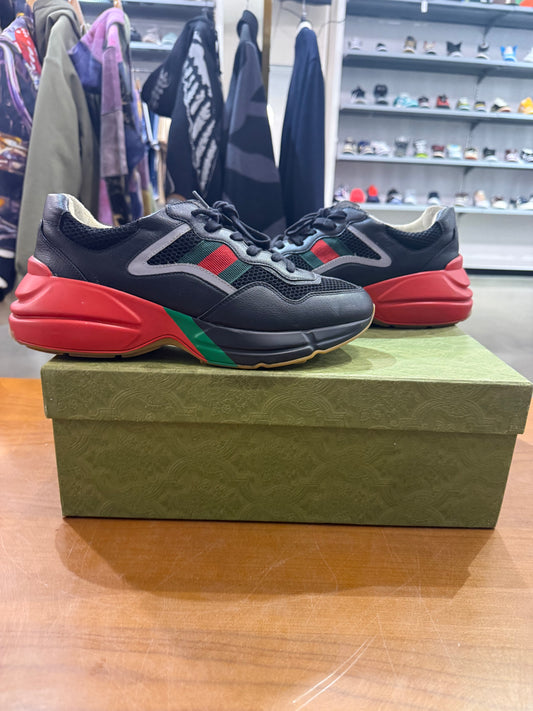 Preowned Gucci Rhyton Black Red Green