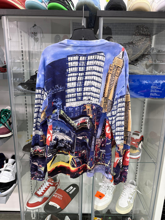 Preowned Supreme Skyline Blue Longsleeve