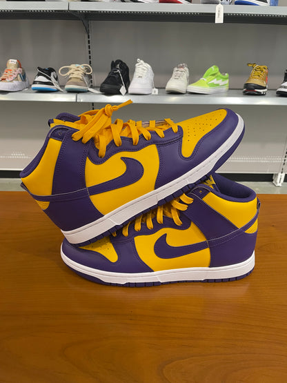 Preowned Nike Dunk High Lakers