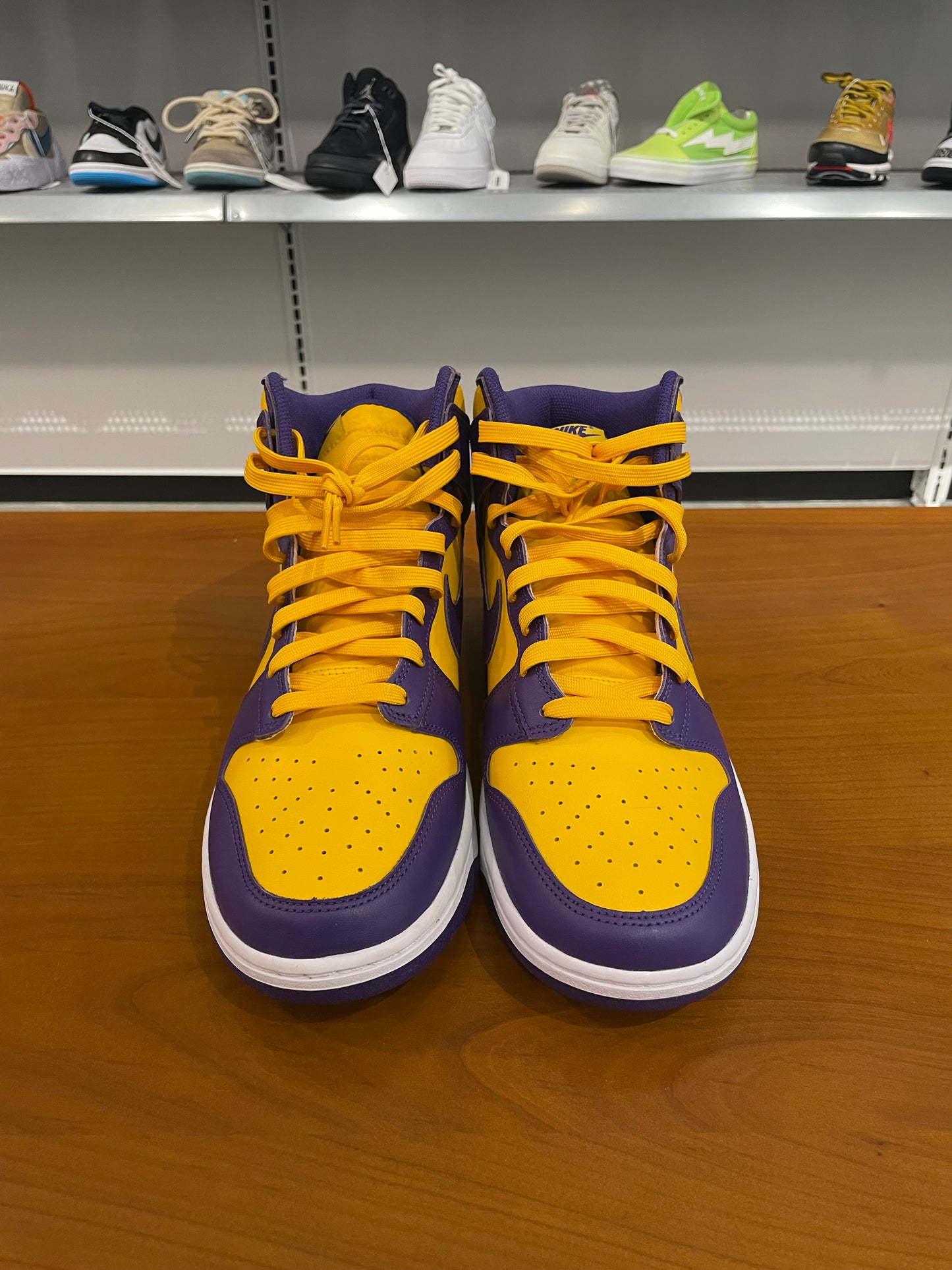 Preowned Nike Dunk High Lakers